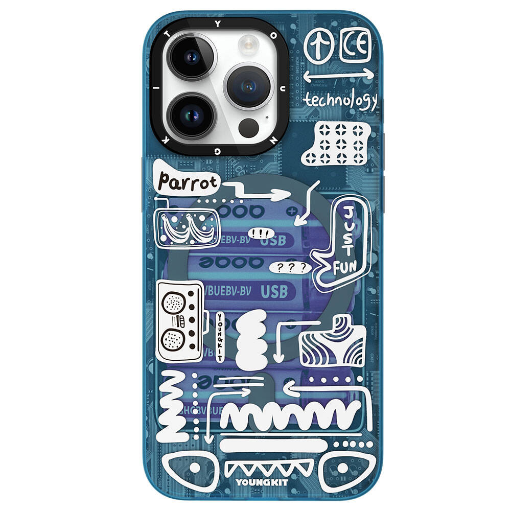 Youngkit Dark Matter Serisi iPhone 15 Pro Magsafe Şarj Özellikli Telefon Kılıfı - 7 Youngkit Dark Matter Serisi iPhone 15 Pro Magsafe Şarj Özellikli Telefon Kılıfı - 7